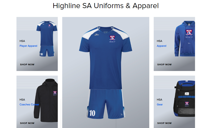 Order your HSA Select Uniform and Apparel!