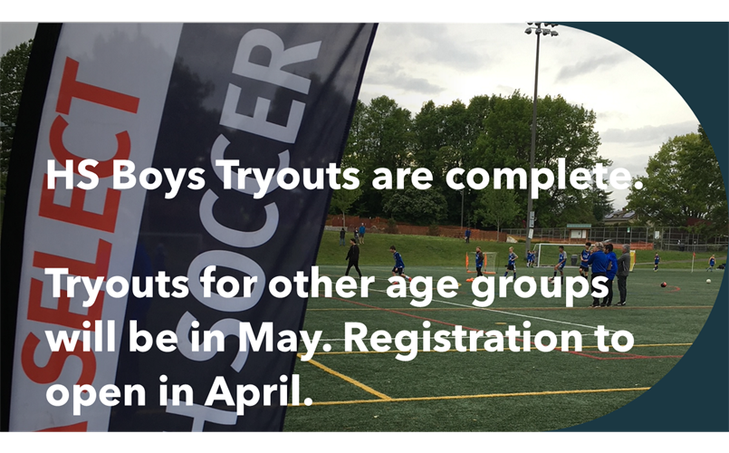 Tryouts in May, registration to open in April.