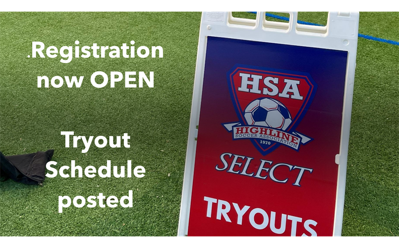 Tryout registration now OPEN